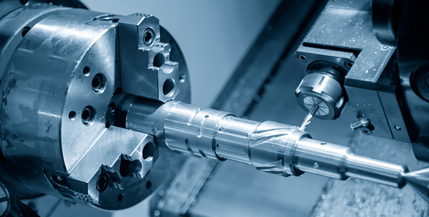 CAMWorks Aufbauschulung Drehen und Drehfräsen an einer CNC Drehmaschine zur präzisen Metallbearbeitung