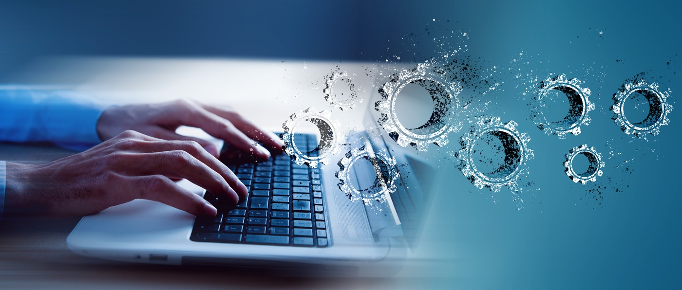 SOLIDWORKS CAD für CAM Software für digitale Konstruktion und automatisierte Fertigungsprozesse am Laptop